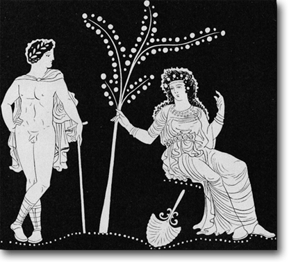 Penélope, la esposa de Odiseo.