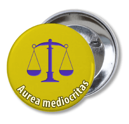 Botón Aurea mediocritas