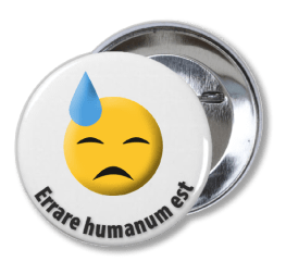 Botón Errare humanum est
