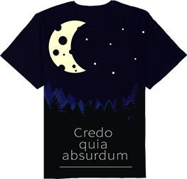 Playera Credo quia absurdum